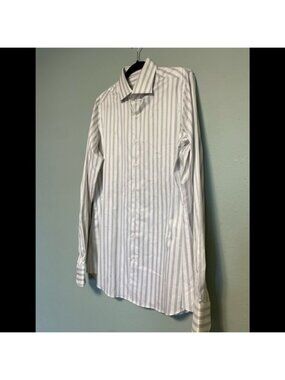 J. Hilburn by M Tessitura Monti Striped Button Down Dress Shirt
